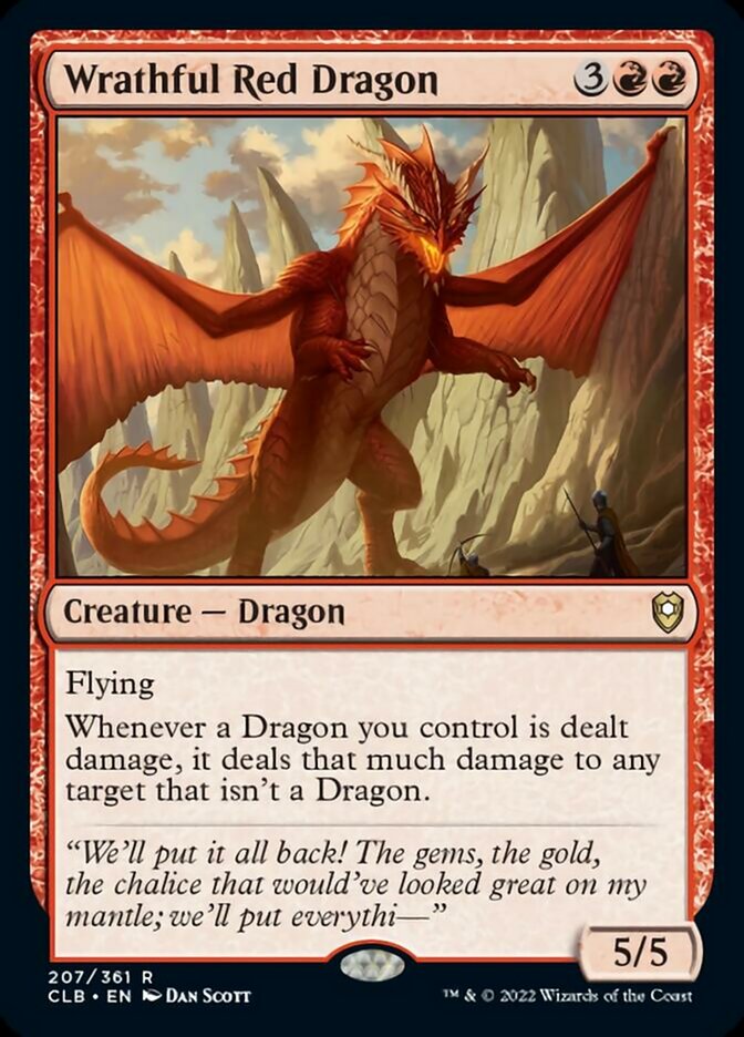 Wrathful Red Dragon [Commander Legends: Battle for Baldur's Gate] | Rook's Games and More