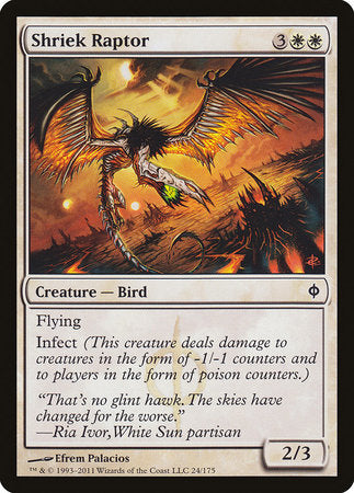 Shriek Raptor [New Phyrexia] | Rook's Games and More