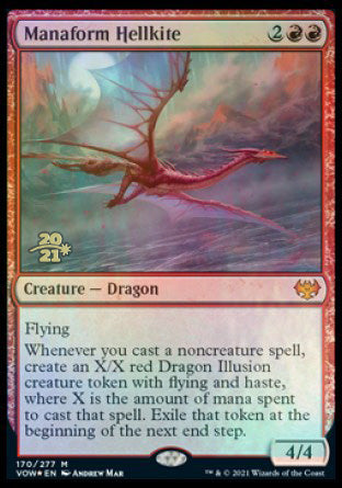 Manaform Hellkite [Innistrad: Crimson Vow Prerelease Promos] | Rook's Games and More