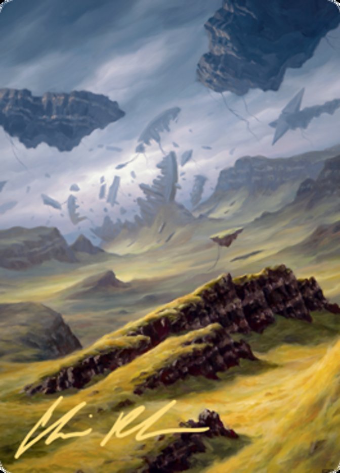 Plains 3 Art Card (Gold-Stamped Signature) [Zendikar Rising Art Series] | Rook's Games and More