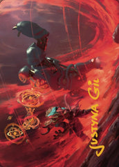 Twinferno Art Card (Gold-Stamped Signature) [Dominaria United Art Series]