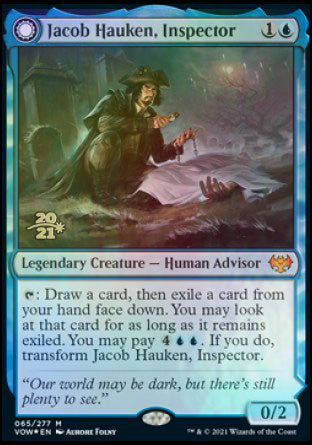 Jacob Hauken, Inspector // Hauken's Insight [Innistrad: Crimson Vow Prerelease Promos] | Rook's Games and More