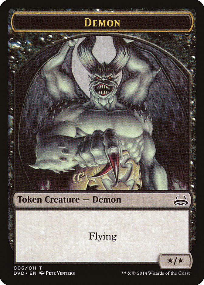 Demon Token (Divine vs. Demonic) [Duel Decks Anthology Tokens] | Rook's Games and More