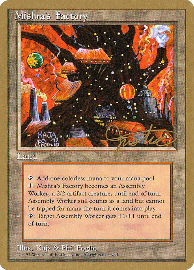 Mishra's Factory (Mark Justice) [Pro Tour Collector Set] | Rook's Games and More