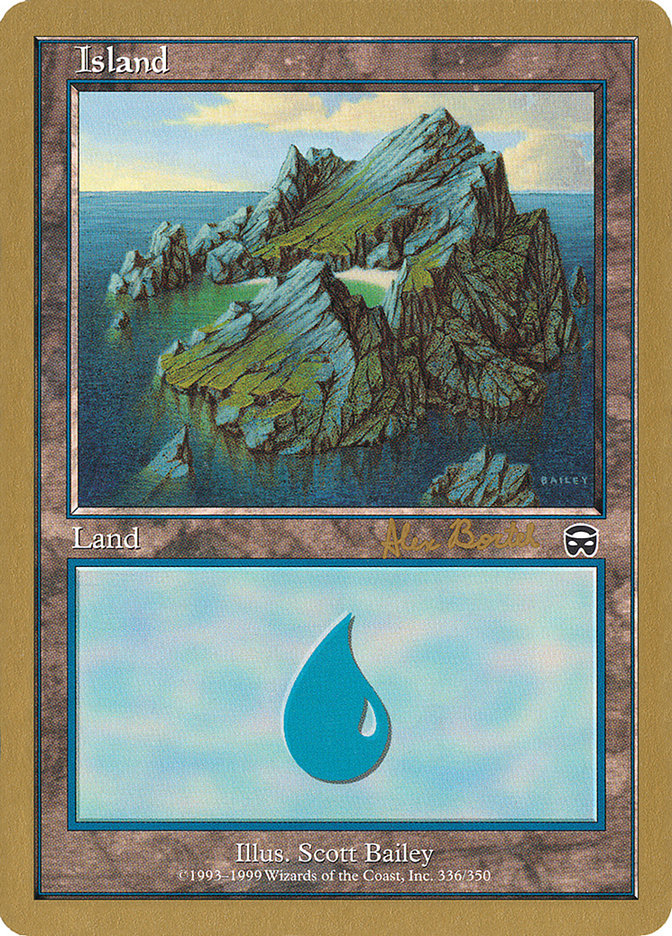 Island (ab336) (Alex Borteh) [World Championship Decks 2001] | Rook's Games and More