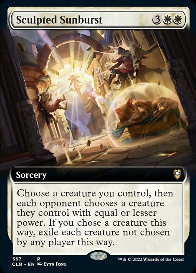 Sculpted Sunburst (Extended Art) [Commander Legends: Battle for Baldur's Gate] | Rook's Games and More
