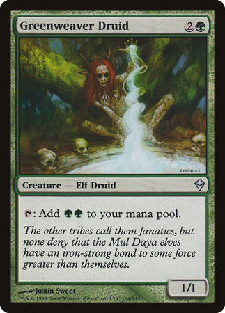 Greenweaver Druid [Zendikar] | Rook's Games and More