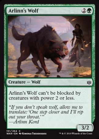 Arlinn's Wolf [War of the Spark] | Rook's Games and More