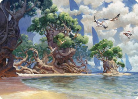 Yavimaya Coast Art Card [Dominaria United Art Series] | Rook's Games and More