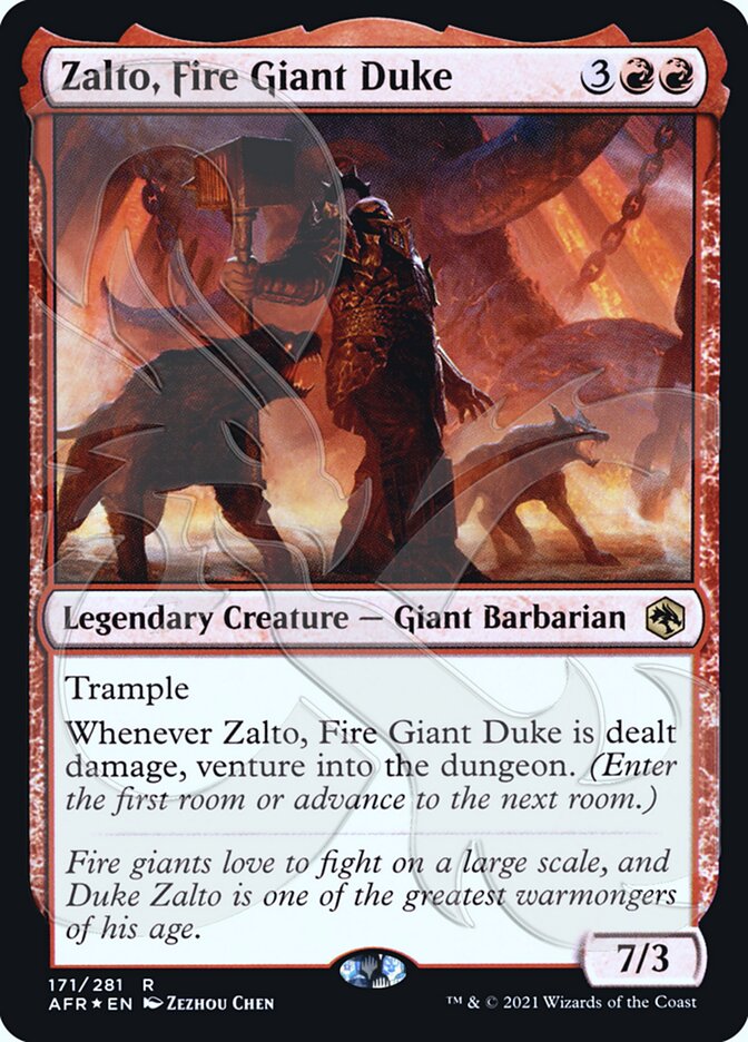Zalto, Fire Giant Duke (Ampersand Promo) [Dungeons & Dragons: Adventures in the Forgotten Realms Promos] | Rook's Games and More
