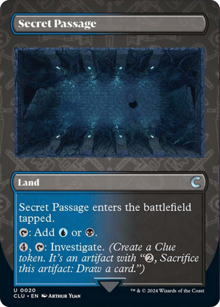 Secret Passage (Borderless) [Ravnica: Clue Edition] | Rook's Games and More