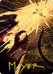 Defiant Strike Art Card (Gold-Stamped Signature) [Strixhaven: School of Mages Art Series]
