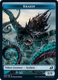 Kraken // Human Soldier (003) Double-sided Token [Ikoria: Lair of Behemoths Tokens] | Rook's Games and More