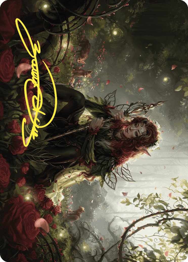Yenna, Redtooth Regent Art Card (Gold-Stamped Signature) [Wilds of Eldraine Art Series] | Rook's Games and More