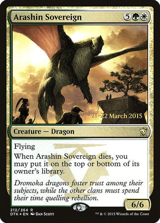 Arashin Sovereign [Dragons of Tarkir Promos] | Rook's Games and More