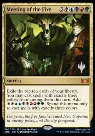 Meeting of the Five (Promo Pack) [Streets of New Capenna Promos] | Rook's Games and More