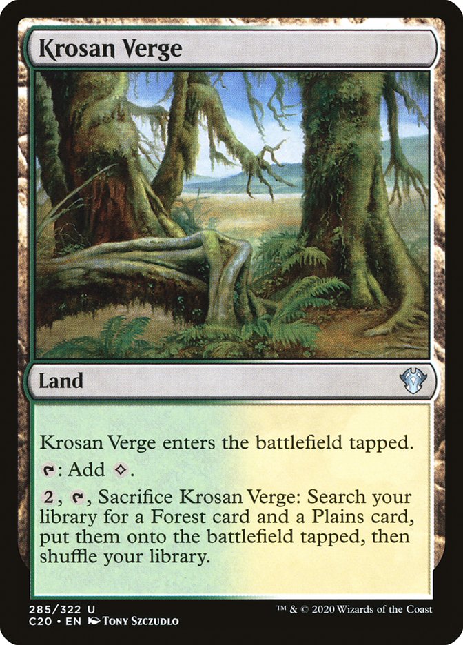 Krosan Verge [Commander 2020] | Rook's Games and More