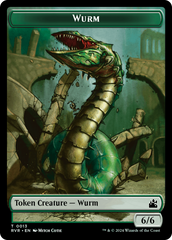 Goblin (0008) // Wurm Double-Sided Token [Ravnica Remastered Tokens] | Rook's Games and More