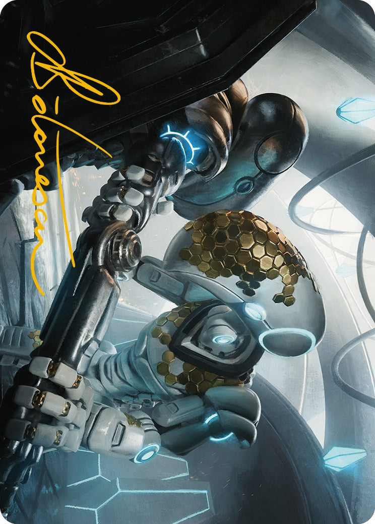 Myr Kinsmith Art Card (Gold-Stamped Signature) [Phyrexia: All Will Be One Art Series] | Rook's Games and More