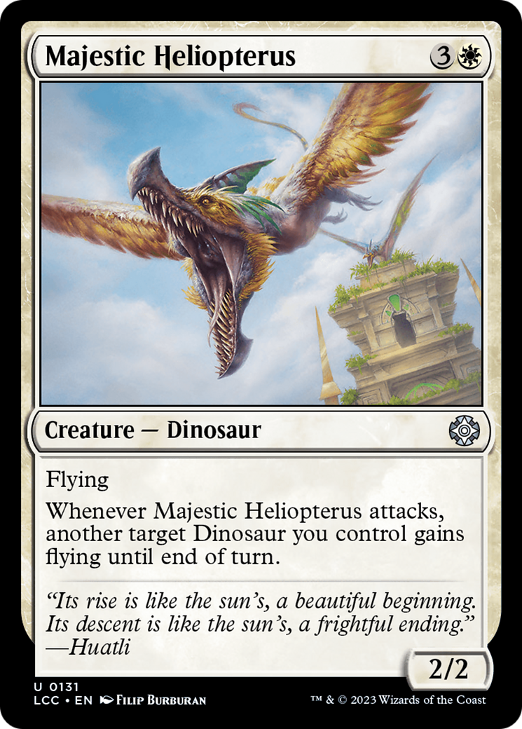 Majestic Heliopterus [The Lost Caverns of Ixalan Commander] | Rook's Games and More