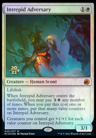 Intrepid Adversary [Innistrad: Midnight Hunt Prerelease Promos] | Rook's Games and More