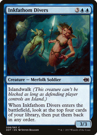 Inkfathom Divers [Duel Decks: Merfolk vs. Goblins] | Rook's Games and More