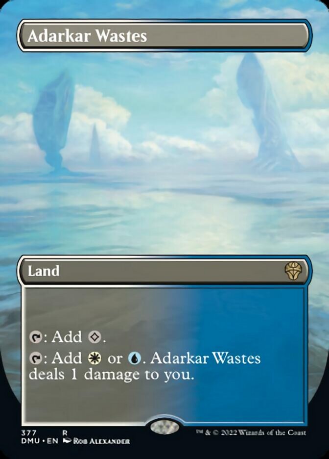 Adarkar Wastes (Borderless Alternate Art) [Dominaria United] | Rook's Games and More