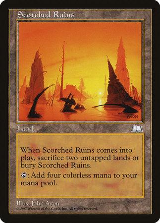 Scorched Ruins [Weatherlight] | Rook's Games and More