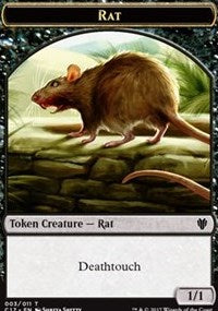 Rat (003) // Cat (001) Double-sided Token [Commander 2017 Tokens] | Rook's Games and More