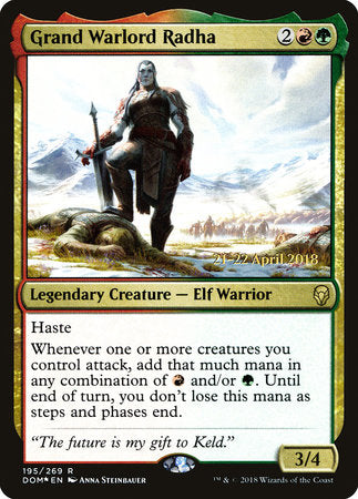 Grand Warlord Radha [Dominaria Promos] | Rook's Games and More