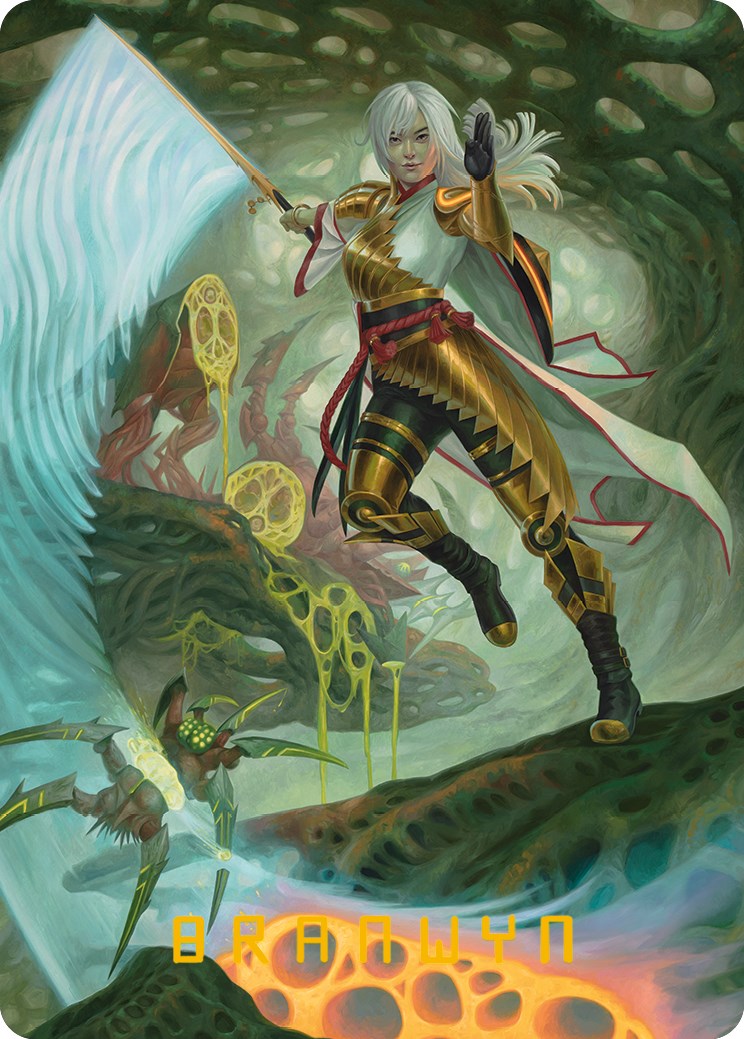 The Eternal Wanderer Art Card (Gold-Stamped Signature) [Phyrexia: All Will Be One Art Series] | Rook's Games and More