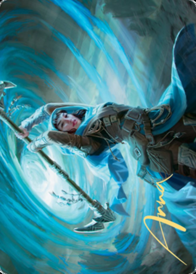 Sea Gate Stormcaller Art Card (Gold-Stamped Signature) [Zendikar Rising Art Series] | Rook's Games and More