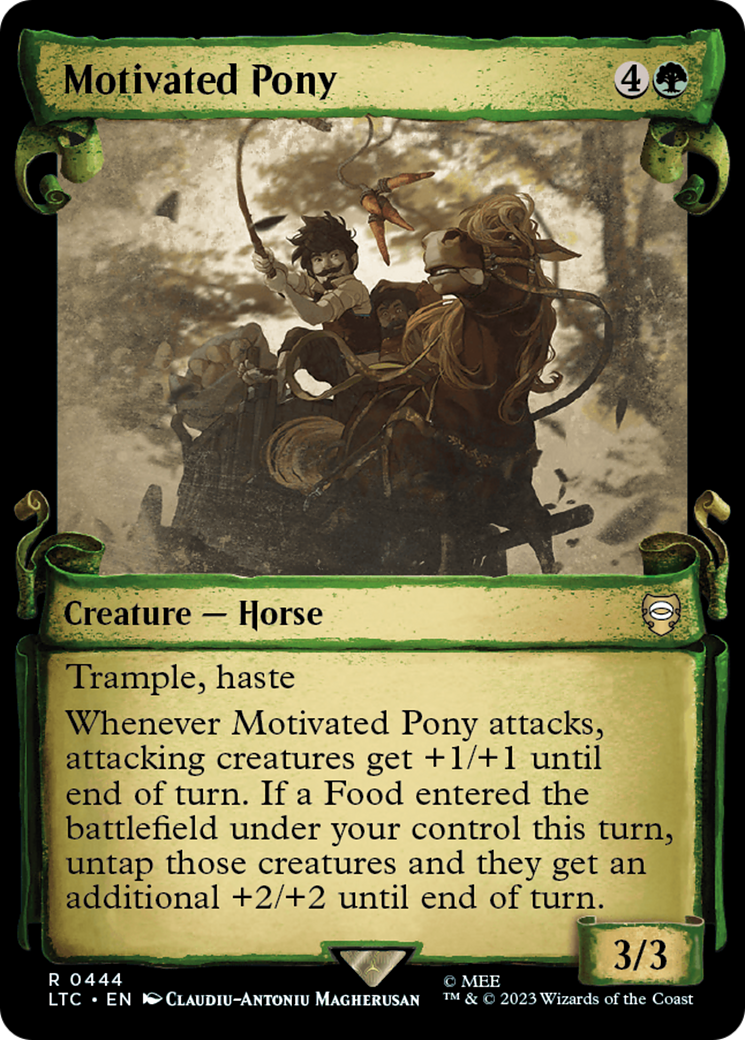 Motivated Pony [The Lord of the Rings: Tales of Middle-Earth Commander Showcase Scrolls] | Rook's Games and More