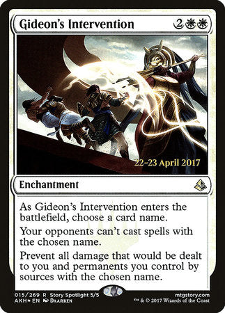 Gideon's Intervention [Amonkhet Promos] | Rook's Games and More