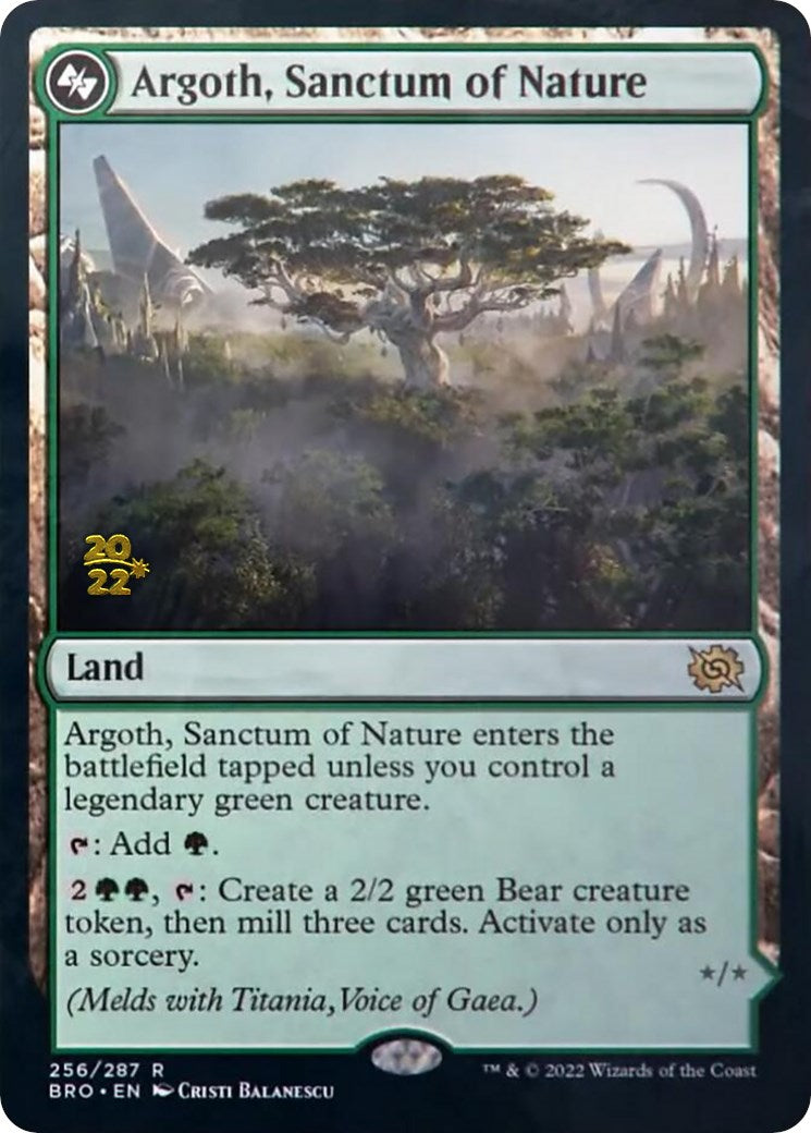 Argoth, Sanctum of Nature [The Brothers' War: Prerelease Promos] | Rook's Games and More