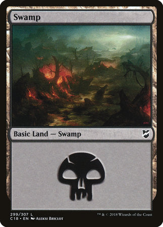 Swamp (299) [Commander 2018] | Rook's Games and More