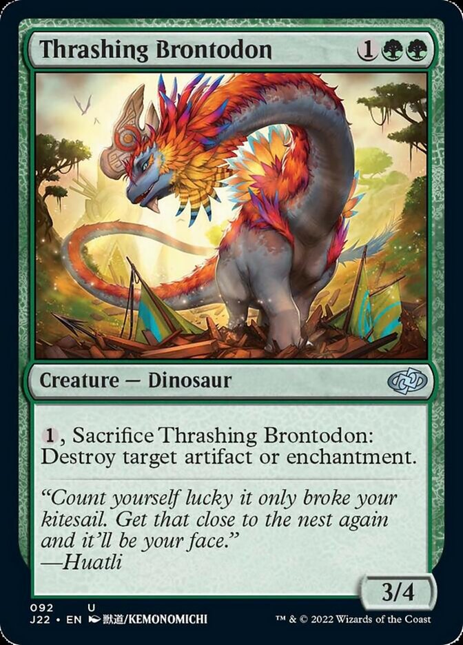 Thrashing Brontodon [Jumpstart 2022] | Rook's Games and More