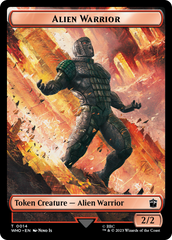 Alien Rhino // Alien Warrior Double-Sided Token [Doctor Who Tokens] | Rook's Games and More
