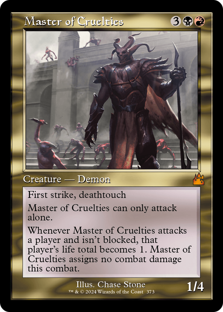 Master of Cruelties (Retro Frame) [Ravnica Remastered] | Rook's Games and More