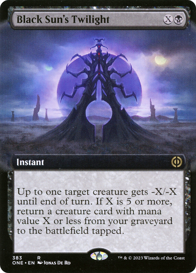 Black Sun's Twilight (Extended Art) [Phyrexia: All Will Be One] | Rook's Games and More
