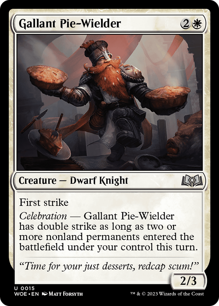 Gallant Pie-Wielder [Wilds of Eldraine] | Rook's Games and More