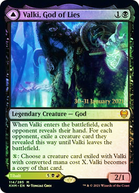 Valki, God of Lies // Tibalt, Cosmic Impostor  [Kaldheim Prerelease Promos] | Rook's Games and More