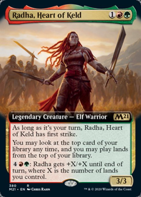 Radha, Heart of Keld (Extended Art) [Core Set 2021] | Rook's Games and More