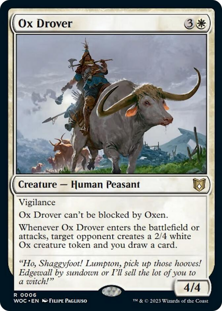 Ox Drover [Wilds of Eldraine Commander] | Rook's Games and More