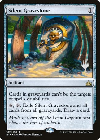 Silent Gravestone [Rivals of Ixalan Promos] | Rook's Games and More