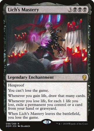 Lich's Mastery [Dominaria] | Rook's Games and More