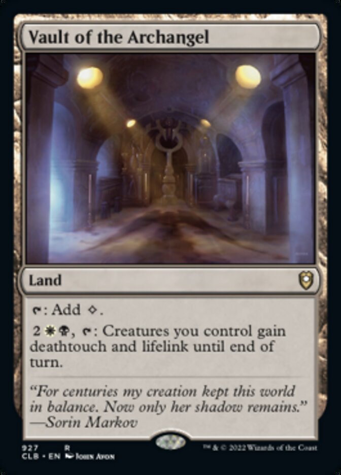 Vault of the Archangel [Commander Legends: Battle for Baldur's Gate] | Rook's Games and More