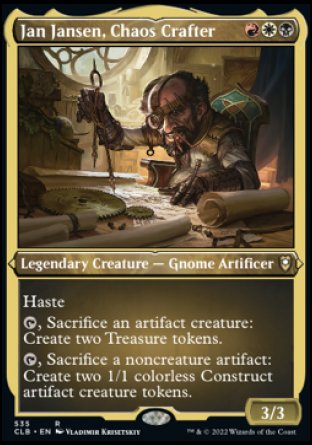 Jan Jansen, Chaos Crafter (Foil Etched) [Commander Legends: Battle for Baldur's Gate] | Rook's Games and More