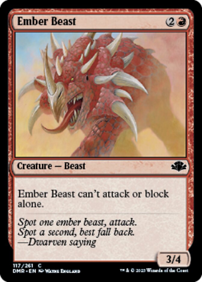 Ember Beast [Dominaria Remastered] | Rook's Games and More