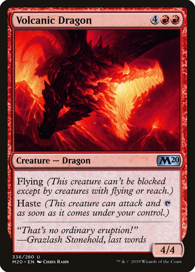 Volcanic Dragon [Core Set 2020] | Rook's Games and More
